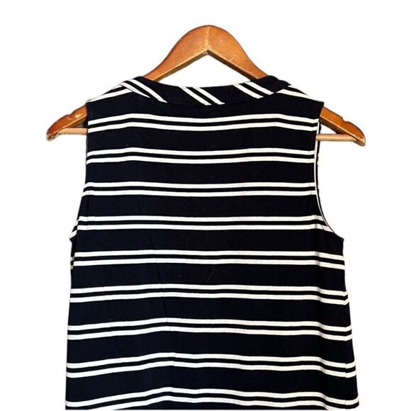 3 for $30! Jones New York navy and white tank top - Picture 3 of 11